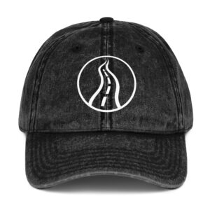Life on the Narrow Road | Vintage Cap – Black