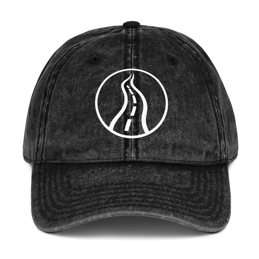 Life on the Narrow Road | Vintage Cap – Black