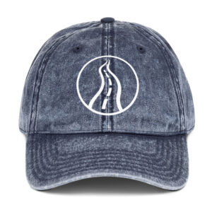 Life on the Narrow Road | Vintage Cap – Blue